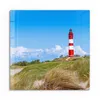 DEQORI Glasbild Echtglas 30x30 cm 'Leuchtturm auf Amrum' Produktbild-Vorschau 2
