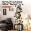 Regál na knihy 5-úrovňová kovová stojaca polica Moderný Náhľad obrázku produktu 7