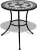 vidaXL 3dílný bistro set keramický černobílý Náhled obrázku produktu 6