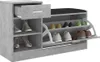 vidaXL Schoenenkast, betonkleur, 94,5 x 31 x 57 cm, Productafbeelding-voorbeeld 5