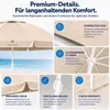 Fleau Goods Luxus-Sonnenschirm-Set 180 cm – UV-Schutz – Produktbild-Vorschau 4