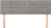 vidaXL Čelá postele Svetlosivé 144x5x78/88 cm Zamat Náhľad obrázku produktu 3