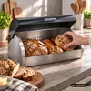 Michelino Brotbehälter 38.5 x 28 x 18.5 cm Edelstahl Produktbild-Vorschau 5