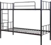 A black metal bunk bed with a ladder on a white background. Anteprima dell’immagine prodotto