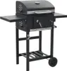 vidaXL 3-in-1 Outdoor-Pizzaofen & Grill Schwarz Produktbild-Vorschau 1