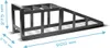 A black metal ramp with dimensions indicated by text overlays. Podgląd zdjęcia produktu