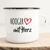 Huuraa Emaille Tasse Hooger mit Herz 300ml Vintage Produktbild-Vorschau 1