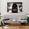 Bilder auf glas - Dampflokomotive Gleise Nebel - 100x70cm - Produktbild-Vorschau 6