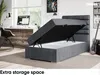 MEBLINI Boxspringbett mit Bettkasten - Gepolstert Produktbild-Vorschau 5