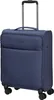 A blue trolley suitcase with a silver telescopic handle. Anteprima dell’immagine prodotto