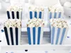 Torebki na popcorn w paski 7,5x7,5x12,5 cm zestaw 6 Podgląd zdjęcia produktu 5