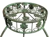 Bloemenbank, metaal, groen, rond, 75 cm. Bloemenstandaard, Productafbeelding-voorbeeld 6