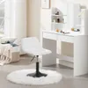 A white vanity desk and chair set in a well-lit room. Produktbild-Vorschau