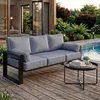 BEAUTYSOFA | VERDINO Gartenmöbel Set Blaugrau – 3-Sitzer Produktbild-Vorschau 4