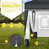 tillvex Pavillon 3x3m Anthrazit - mit 4 Seitenteilen Produktbild-Vorschau 6
