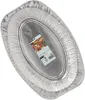 STARPAK Aluminium-Servierplatte oval 430 x 290 mm silber 10 Produktbild-Vorschau 6