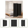 The Living Store 3ks. Paravent Black 150x200 cm látka Náhľad obrázku produktu 1