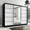 Schwebetürenschrank, 3-türig Schrank 200 cm mit Spiegel Produktbild-Vorschau 1