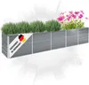 DELUKE® Hochbeet für Garten OSKAR Grau | 400x80x77cm | Produktbild-Vorschau 1