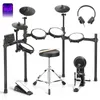 FCH E-Drum-Set，Komplettset, Kopfhörer Sticks Drumhocker Produktbild-Vorschau 1