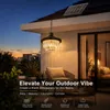 LED Solar Hängelampe Außen mit Bewegungsmelder, Kristall Produktbild-Vorschau 6