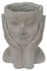Vaso da fiori Clayre & Eef Testa 16x16x22 cm Mani di pietra Anteprima dell’immagine prodotto 1