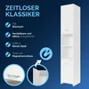 CASARIA® Badmöbel Set 2-tlg Weiß Waschbeckenunterschrank Produktbild-Vorschau 8