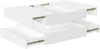 UnboxG Tavolino da salotto 78×78×43 cm Bianco, lucido Anteprima dell’immagine prodotto 17