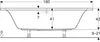 Geberit Geberit Badewanne RENOVA PLAN DUO 1800x800mm we Produktbild-Vorschau 3