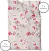 Biber Bettwäsche Rosen 155x220cm Creme Rosa, 100% Produktbild-Vorschau 2