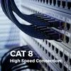 deleyCON 0,5m CAT 8 Netzwerkkabel Nylon RJ45 40 Gbit/s Produktbild-Vorschau 6
