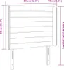 [Home] LED Kopfteil Taupe 83x16x118/128 cm Stoff , Neue Produktbild-Vorschau 6