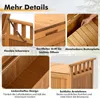 COSTWAY Coffre de jardin 209L, Coffre de rangement avec Voir les images du produit 6
