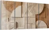 DEQORI Glasbild Echtglas 4x30x60 cm 'Wüstengeometrie' Produktbild-Vorschau 1