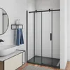 140X200cm Duschkabine Duschabtrennung Dusche Schiebetür 8mm Produktbild-Vorschau 2