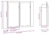 vidaXL Lustro łazienkowe LED szafka białe 60x12x45 cm Podgląd zdjęcia produktu 6