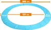 Aga Kryt pružin pro trampolínu s vnitřní sítí 180 cm Světle Náhled obrázku produktu 3
