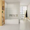 AICA Badewannenaufsatz 70x140cm 6mm NANO ESG-glas mit 45cm Produktbild-Vorschau 1