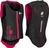 A black and pink Komperdell ballistic vest for juniors, shown from the front and back. Anteprima dell’immagine prodotto
