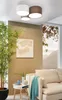 Plafonnier Pastore, anthracite/brun, E27, 61 x 49,5 x 25,5 Voir les images du produit 4