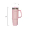 Thermobecher mit Strohhalm Edelstahl 1,18 Liter Rosa Produktbild-Vorschau 7