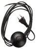 Netzkabel 3 m Eurostecker + Fußschalter 300 SW C7 schwarz Produktbild-Vorschau 2