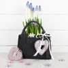 Filztasche dunkelgrau rustikal mit Henkel 21 x 14 x 6 cm Produktbild-Vorschau 4