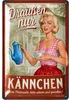 Retro Blechschild draußen nur Kännchen, Kaffee Geschenk, Produktbild-Vorschau 7
