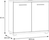 Forte CHAMP Waschbeckenunterschrank 70, moderner Badschrank Produktbild-Vorschau 3