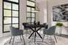 Tavolo da pranzo FURNLUX Leia Black 100cm / Colore Anteprima dell’immagine prodotto 3