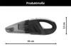 A side view of a black and gray handheld vacuum cleaner with dimensions indicated. Produktbild-Vorschau