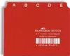 DURABLE Leitregister A7 5/5-tlg. A-Z geprägt PP, 367003 rot Produktbild-Vorschau 1