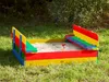 AXI Sandkasten Ella aus Holz mit Deckel | Sand Kasten mit Produktbild-Vorschau 3