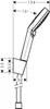 Technical drawing of a shower holder set with dimensions. Podgląd zdjęcia produktu